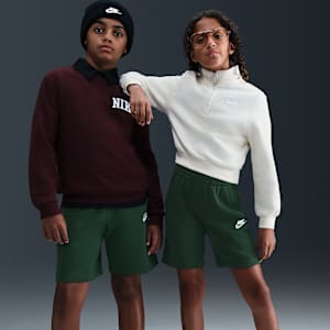 Shorts de French Terry para niños talla grande Nike Sportswear Club Fleece