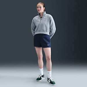 Shorts Nike Sportswear Phoenix Fleece med medelhög midja 5 cm för kvinnor