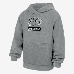 Sudadera con gorro sin cierre de béisbol para niños talla grande Nike Club Fleece