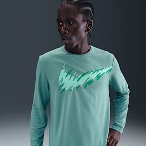 Playera de correr de manga larga Dri-FIT UV para hombre Nike Miler