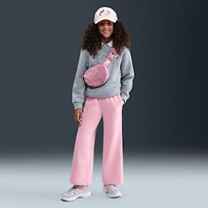 Nike Sportswear Club Fleece Older Kids' (Girls') Wide-Leg Trousers