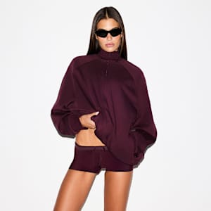 Chamarra deportiva oversized de cierre completo para mujer NikeSKIMS Matte Tricot