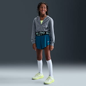 Nike Pro 大童 (女童) Dri-FIT 二合一短褲