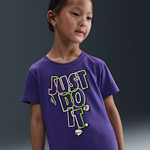 Playera Charm "Just Do It" Nike para niños talla pequeña