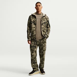 Nike Tech Men's Open-Hem Fleece Camo Pants