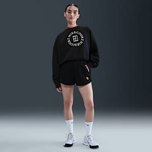 Shorts de tenis de tejido Fleece de tiro medio para mujer NikeCourt Heritage