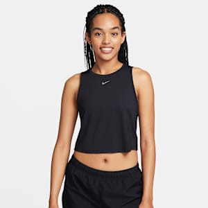 Camiseta de tirantes Dri-FIT cropped para mujer Nike One Classic