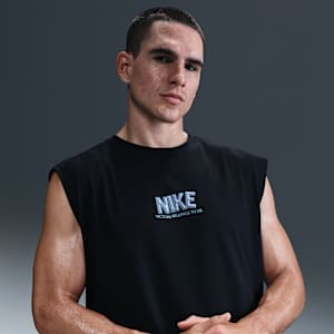 Playera de fitness sin mangas para hombre Nike