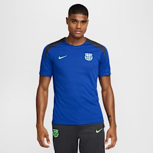 FC バルセロナ ストライク サード メンズ ナイキ Dri-FIT サッカー ニット ショートスリーブ トップ