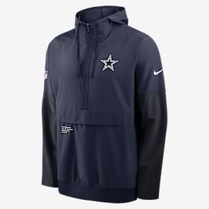 Dallas Cowboys Well Rounded Anorak Men's Nike NFL 1/2-Zip Hooded Jacket