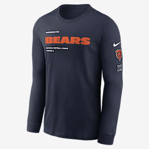 Chicago Bears Play To Win Essential Men's Nike NFL Long-Sleeve T-Shirt