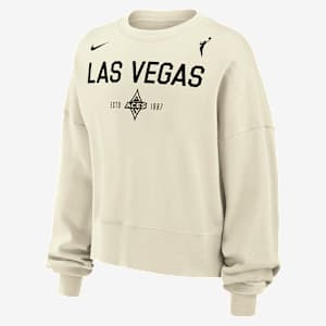 Sudadera de cuello redondo Nike de la WNBA para mujer Las Vegas Aces Phoenix Fleece