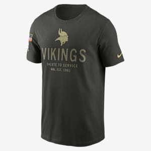 Minnesota Vikings Salute to Service Sideline Primary Edge Men's Nike Dri-FIT NFL T-Shirt