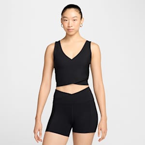 Nike One Fitted Rib Women's Dri-FIT Cropped Tank Top