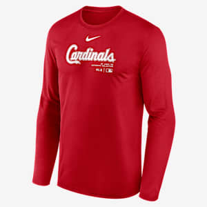 St. Louis Cardinals Authentic Collection Practice Men's Nike Dri-FIT MLB Long-Sleeve T-Shirt