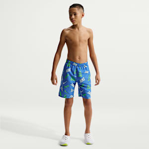 Shorts de playa o alberca con forro de ropa interior de 18 cm para niño talla grande Nike Swim Breaker