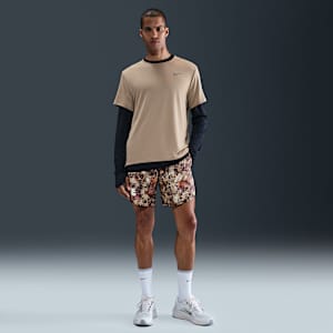 Shorts de correr Dri-FIT con estampado de 18 cm con forro de ropa interior para hombre Nike Stride