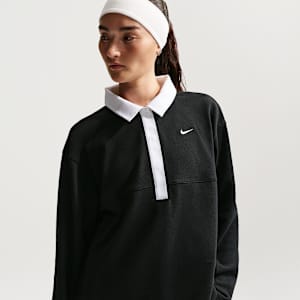 Nike Sportswear Women's Oversized Long-Sleeve Polo Shirt