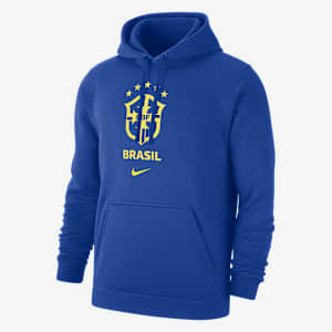 Brazil Club Fleece Men's Nike Soccer Pullover Hoodie