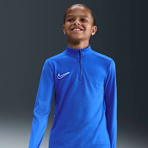 Haut d'entraînement de foot à manches longues et 1/4 de zip Dri-FIT Nike Academy pour ado