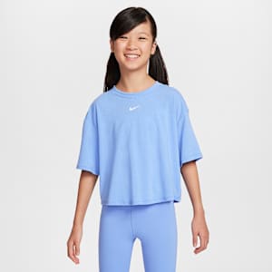 Nike One Relaxed Big Kids' (Girls') Dri-FIT Short-Sleeve Top