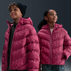 Chamarra acolchada Therma-FIT holgada para niños talla grande Nike Sportswear All Day Play