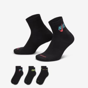 Nike Everyday Plus Cushioned Training Ankle Socks (3 Pairs)