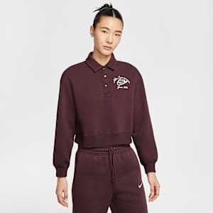 Nike Sportswear Phoenix Fleece Women's Loose Collared Pull-Over Top