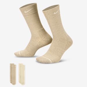Nike Everyday Wool Cushioned Crew Socks (2 Pairs)
