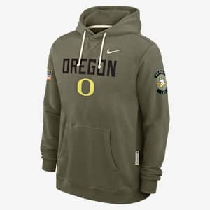 Oregon 2025 Military Appreciation Men's Nike Dri-FIT College Pullover Hoodie