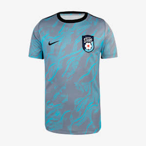 Playera de manga corta Nike de la NWSL para antes del partido para niños talla grande Chicago Stars FC 2025
