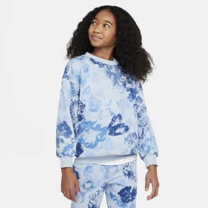 Nike Sportswear Club Fleece Older Kids' (Girls') Oversized French Terry Crew-Neck Sweatshirt