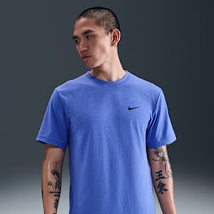 나이키 드라이 핏 UV 하이버스 남성 반팔 피트니스 탑