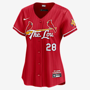 Jersey Nike Dri-FIT ADV de la MLB Limited para mujer Nolan Arenado St. Louis Cardinals City Connect