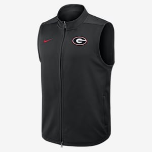 Georgia Victory Men's Nike Therma-FIT College Full-Zip Vest