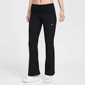 나이키 스포츠웨어 칠 니트 여성 미드라이즈 타이트 골지 팬츠