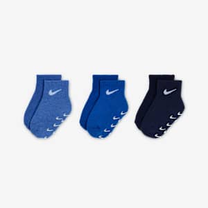 Calcetines al tobillo para bebé/infantiles Nike Gripper (3 pares)