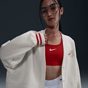 나이키 스포츠웨어 피닉스 플리스 여성 오버 오버사이즈 그래픽 가디건