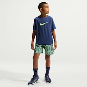 Shorts de entrenamiento Dri-FIT de tejido Woven para niño talla grande Nike Multi