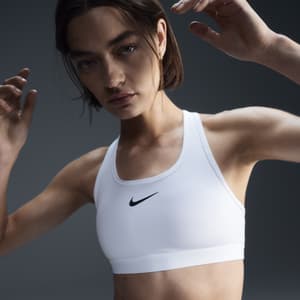 Nike Swoosh gepolsterter Sport-BH mit mittlerem Halt