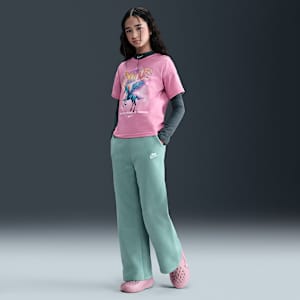 Pants de pierna ancha para niña Nike Sportswear Club Fleece