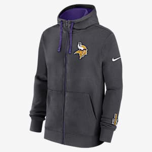 Minnesota Vikings Playbook Page Club Men's Nike NFL Full-Zip Hoodie