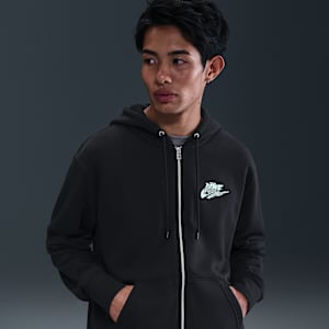 Sudadera con gorro de cierre completo de French Terry para hombre Nike Sportswear Club