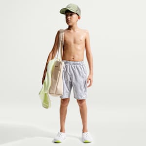 나이키 스윔 브레이커 주니어(남아) 리플 텍스처 7인치 브리프 라인드 발리 쇼츠