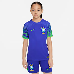 Brazil 2022/23 Stadium Away Older Kids' Nike Dri-FIT Football Shirt
