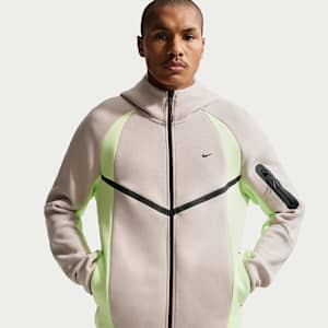 Chamarra Windrunner para hombre con tecnología Nike Tech de tejido Fleece con cierre completo y bloques de color
