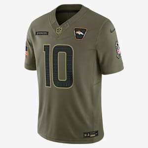 Bo Nix Denver Broncos Salute to Service Men's Nike Dri-FIT NFL Limited Jersey