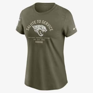 Jacksonville Jaguars Salute to Service Sideline Women's Nike NFL T-Shirt
