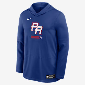 Puerto Rico National Baseball Team 2026 World Baseball Classic Men's Nike Dri-FIT Long-Sleeve Hooded Top