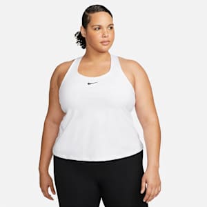 Camiseta de tirantes con bra deportivo con almohadilla de media sujeción para mujer (talla grande) Nike Swoosh